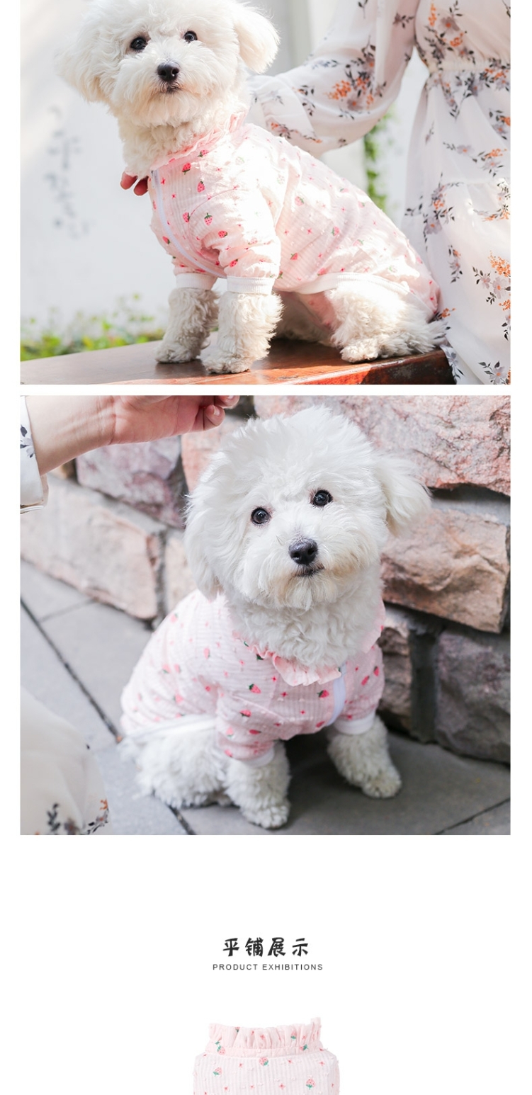 Quần áo chó con Teddy Bomei in mùa hè mỏng phần chống nắng quần áo mùa hè VIP hơn gấu con chó cưng quần áo - Quần áo & phụ kiện thú cưng áo con chó