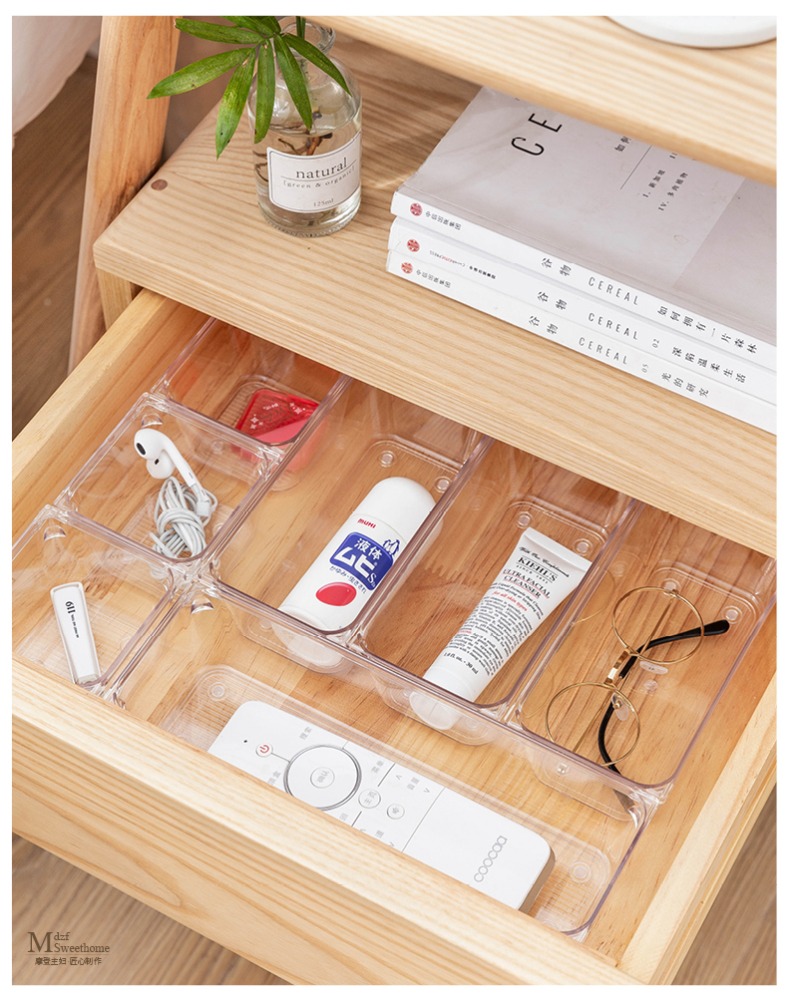 Association, longteng plastic transparent kitchen drawer boxes dressers classification the fork and knife tableware free storage box