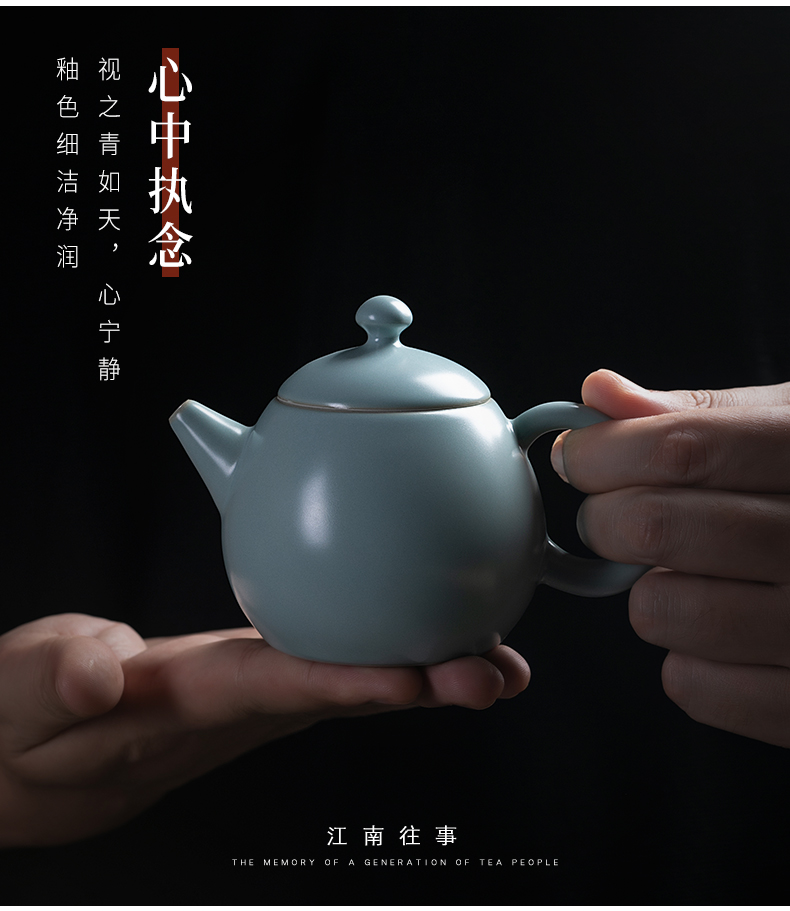 Jiangnan past shamrock pomelos ceramic pot of your porcelain kung fu tea set single pot teapot tea your up little teapot