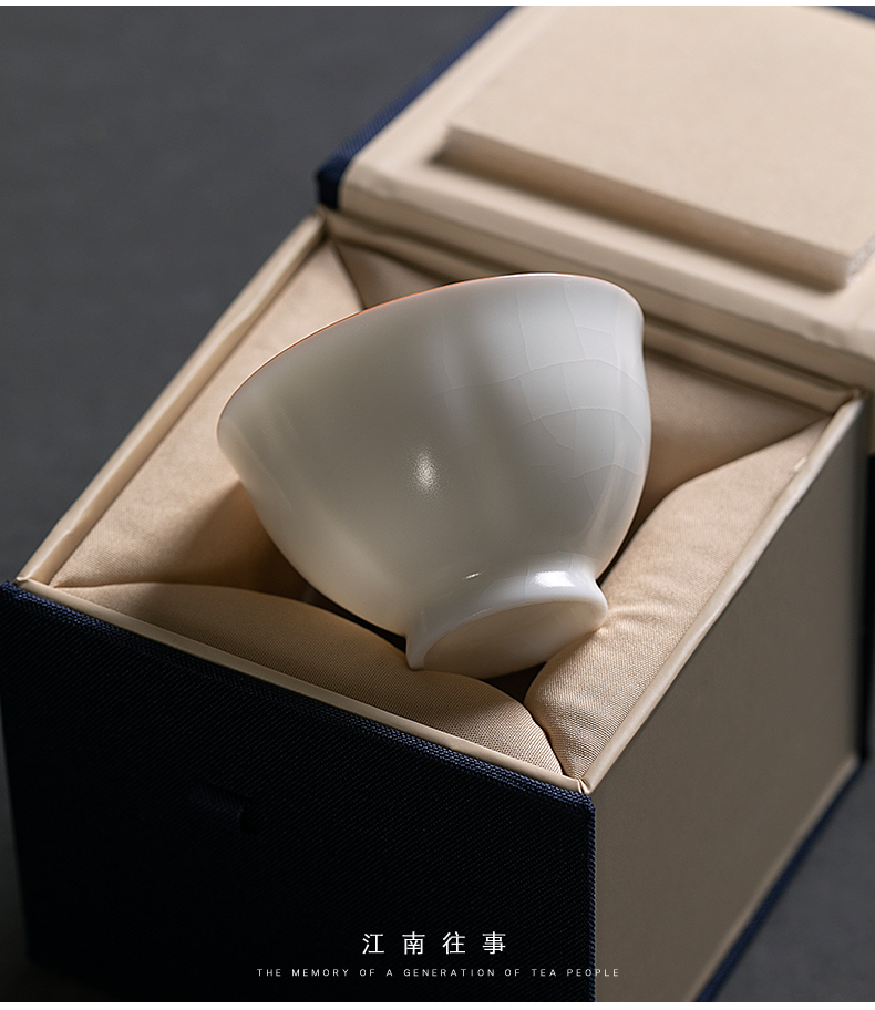 Jiangnan ceramic cups past masters cup kung fu tea tea cups to open the slice your up porcelain sample tea cup