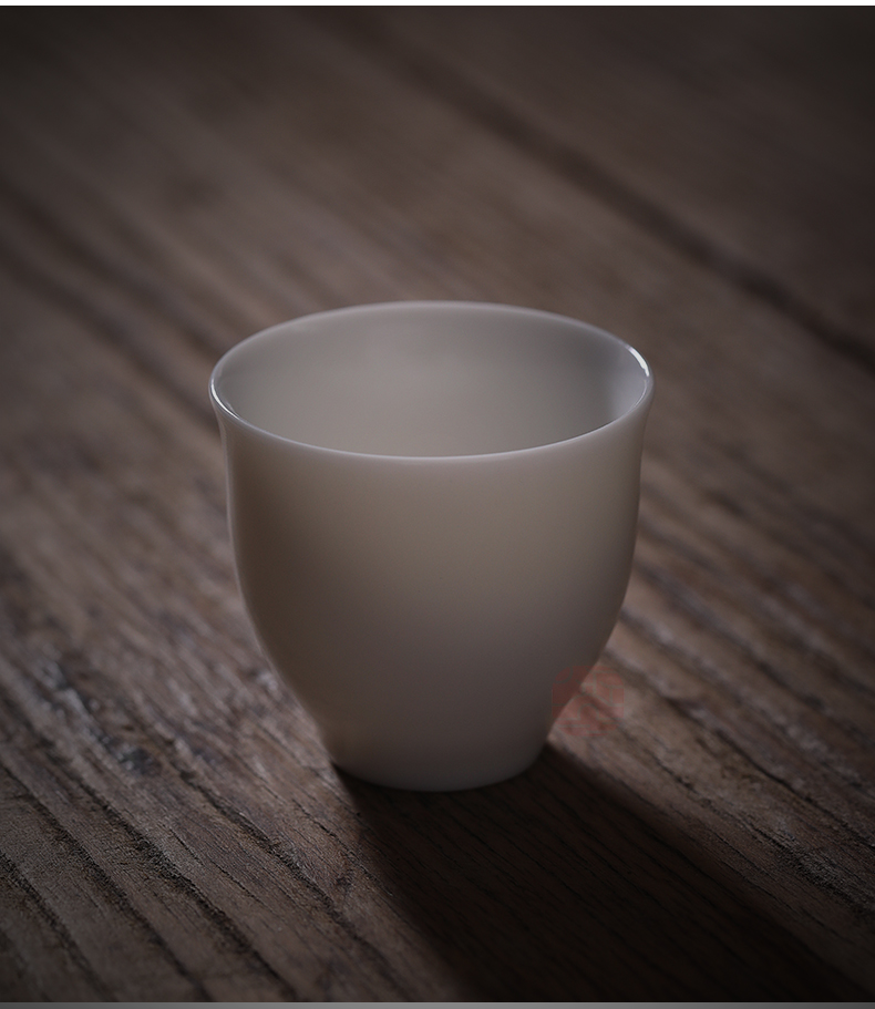 Jiangnan kung fu tea cups past suet jade small jin ling ceramic tea cup sample tea cup Japanese small individual cups