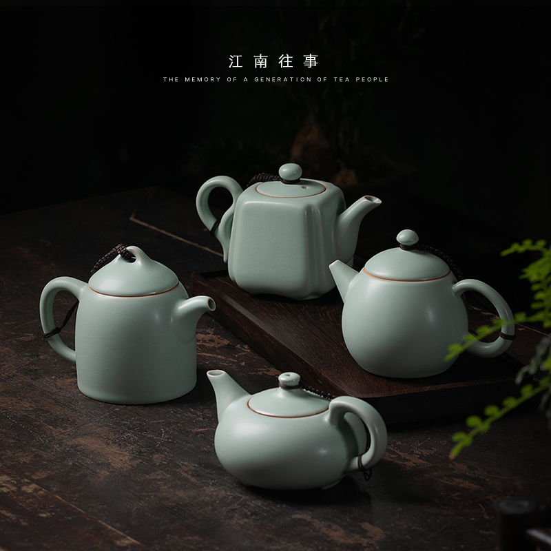 Jiangnan kung fu little teapot past your up drive home checking ceramic teapot shih black tea pot of single pot