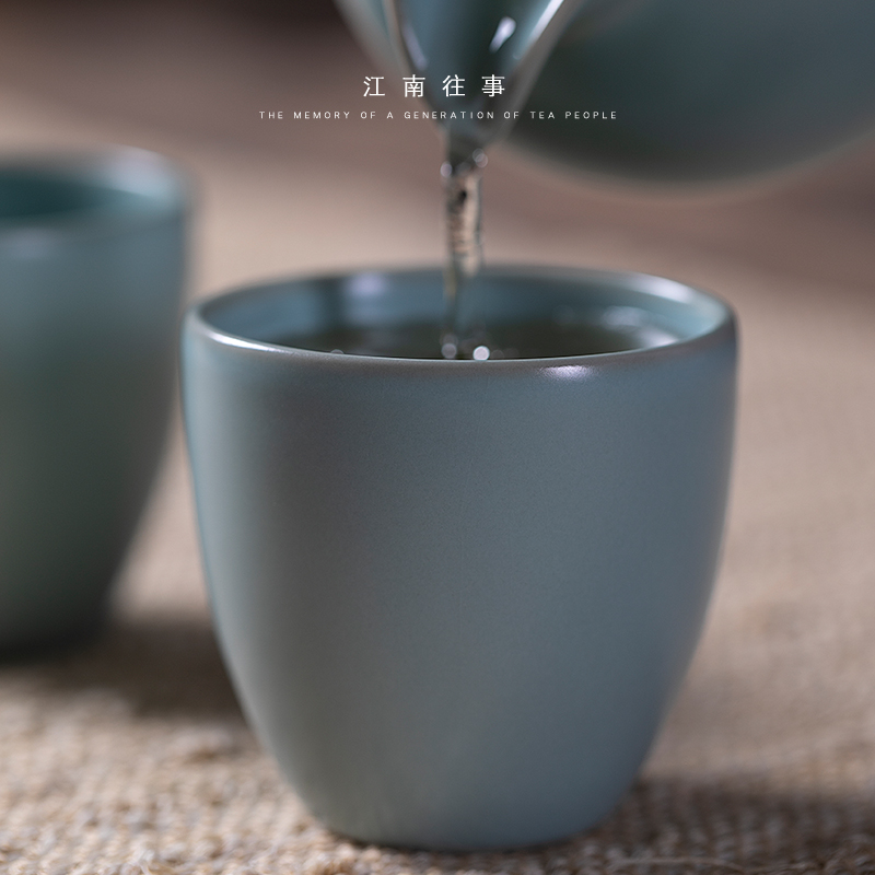 Jiangnan past your up shamrock aloes cups sliced open sample tea cup kung fu tea set small tea cups porcelain single cup cup