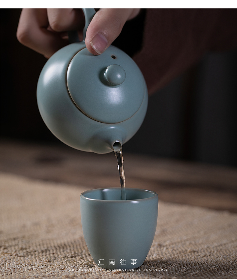Jiangnan past your up qiao take xi shi pot of kung fu tea set within your porcelain ceramic teapot little teapot single pot