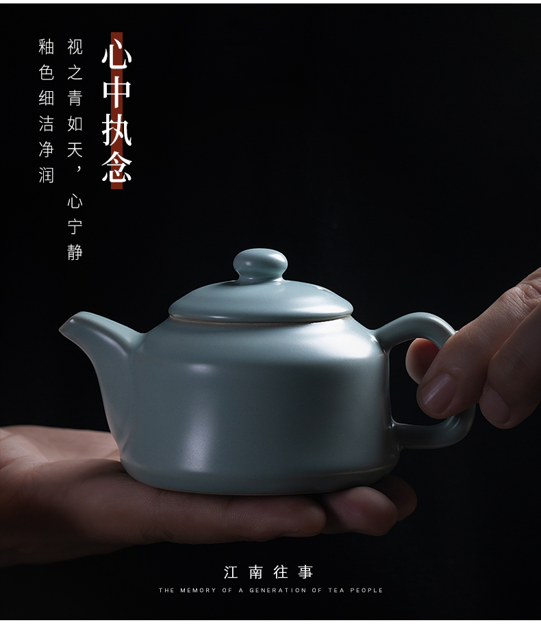 Jiangnan past shamrock greeter pot of kung fu tea set your porcelain ceramics slicing single pot teapot your up little teapot