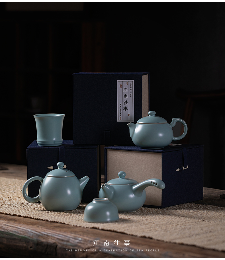 Jiangnan past your porcelain shamrock hand grasp of the egg pot of ceramic tea set kung fu little teapot your up cracked teapot