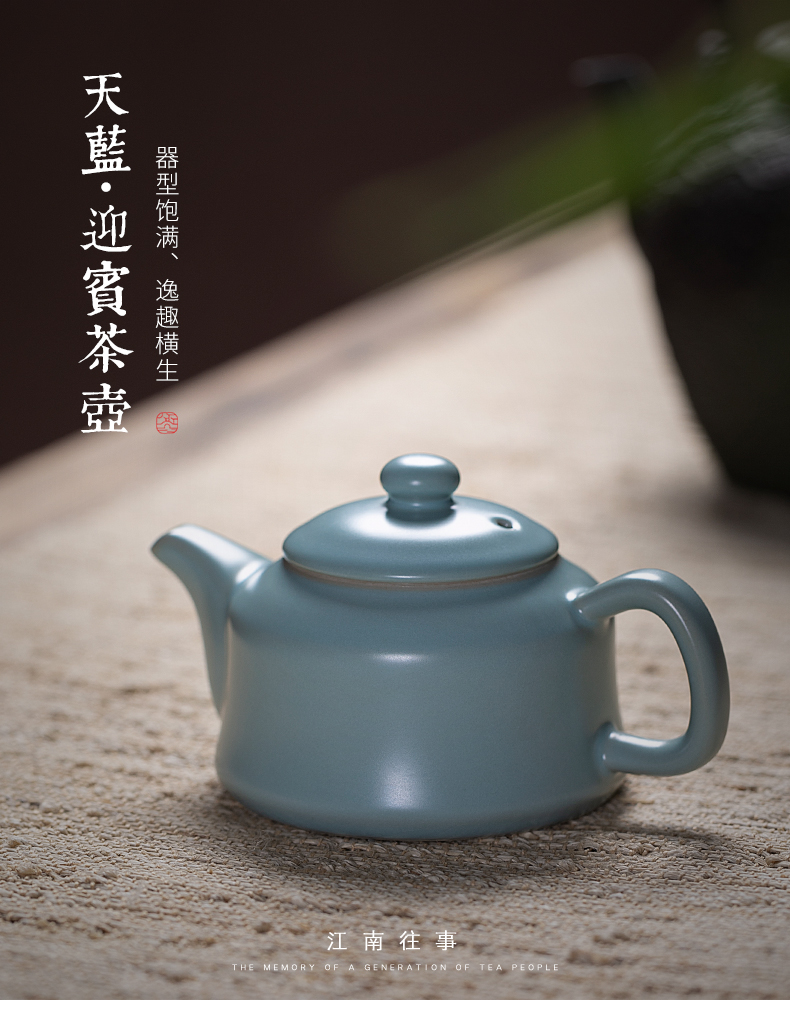 Jiangnan past shamrock greeter pot of kung fu tea set your porcelain ceramics slicing single pot teapot your up little teapot