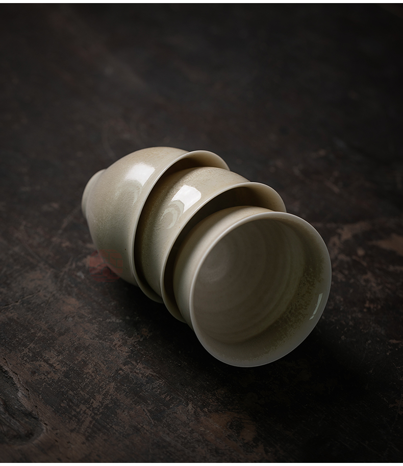 Jiangnan past Japanese kung fu tea sample tea cup noggin hand burn of zen cup ceramic bowl with a single dust