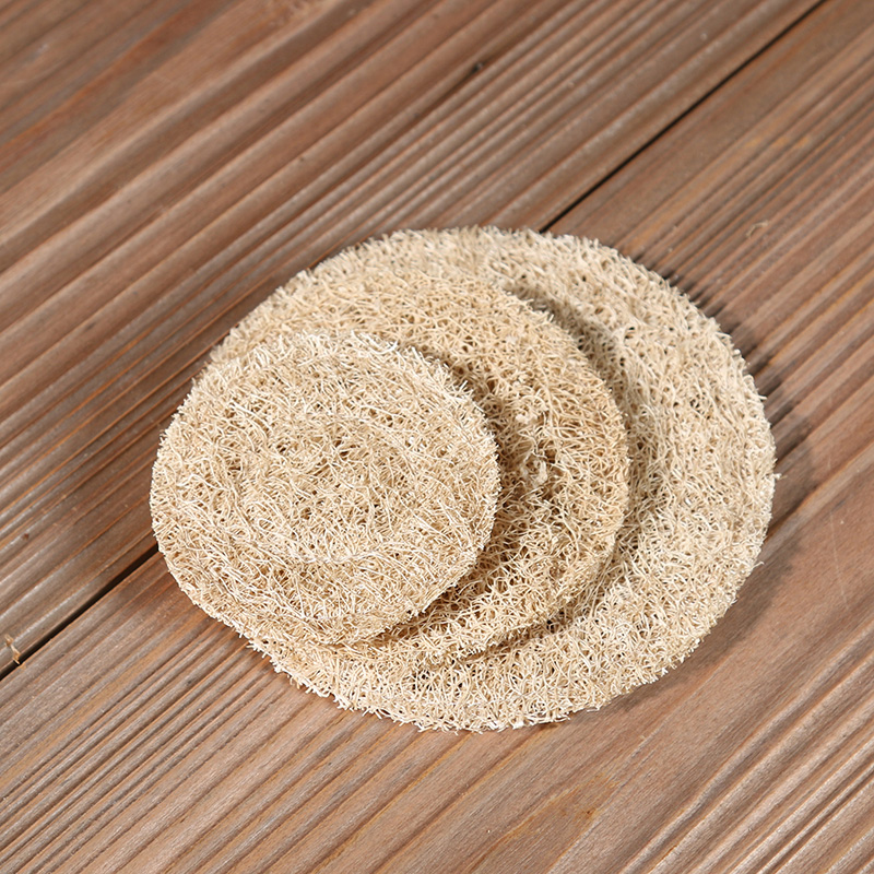 Jiangnan past natural loofah mat a pot of kung fu tea cup mat towel gourd tea accessories insulation pad