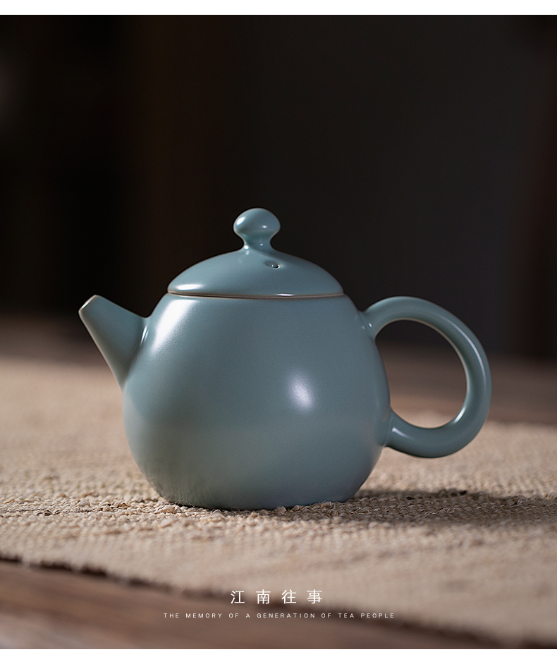 Jiangnan past shamrock pomelos ceramic pot of your porcelain kung fu tea set single pot teapot tea your up little teapot