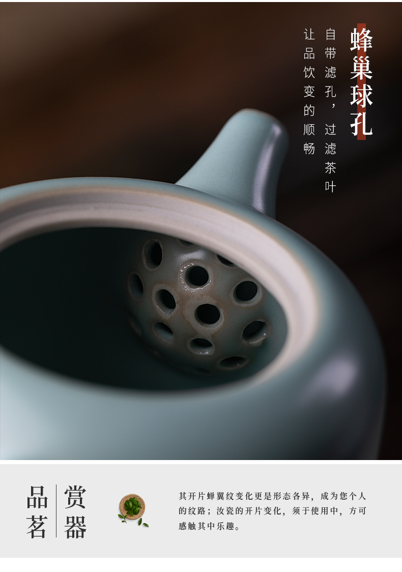 Jiangnan past your up shamrock archaize ceramic kung fu tea set your porcelain pot of open little teapot single pot teapot