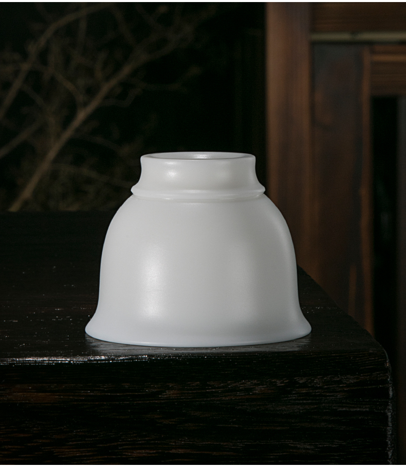 Jiangnan past dehua ceramic biscuit firing suet jade white porcelain cups kung fu tea cup sample tea cup, master cup