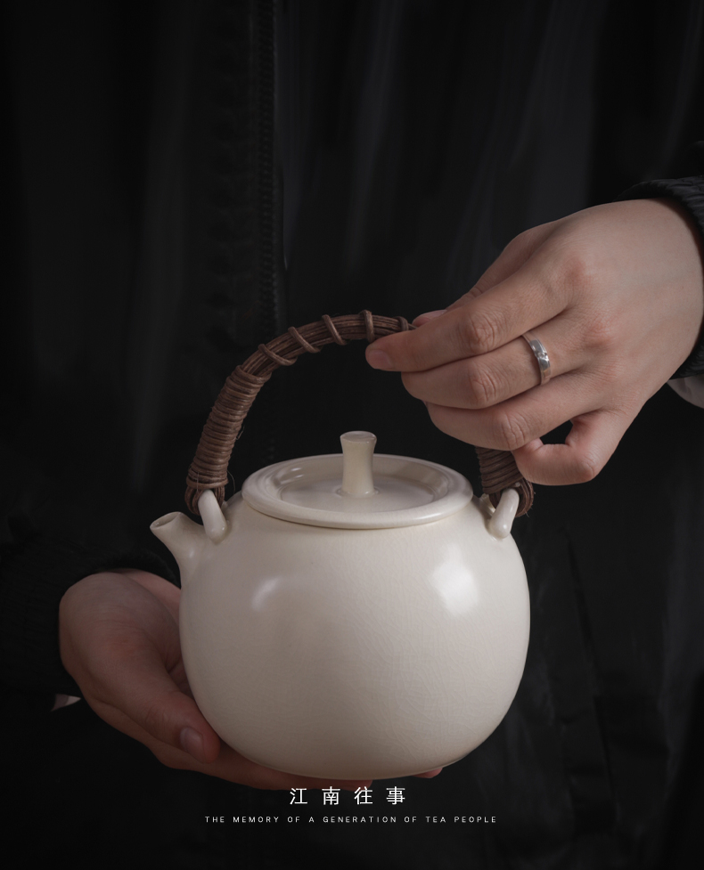 Jiangnan hand past the soda glaze girder TaoLu cooking pot pot of electricity large - sized ceramic tea set teapot household