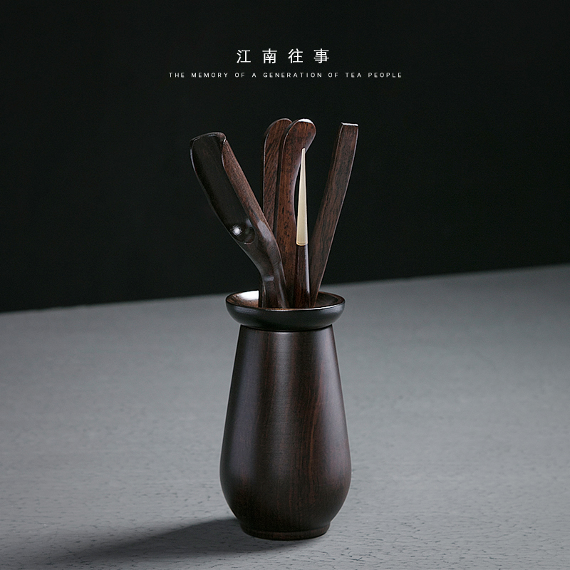 Jiangnan ebony past 6 gentleman kung fu tea tea accessories ceramics office home tea tools combination