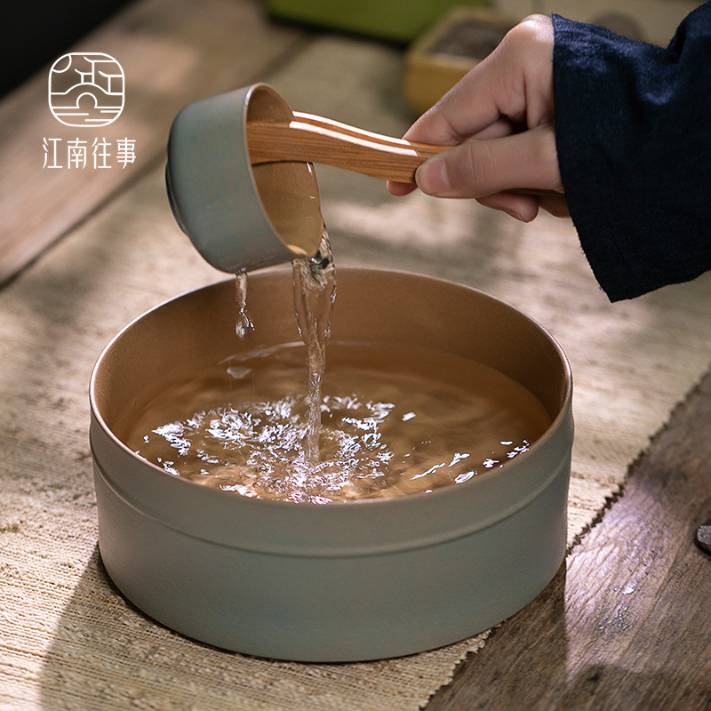 Jiangnan past kung fu tea set suit fool ceramic coarse pottery teapot household contracted a whole set of new Chinese style