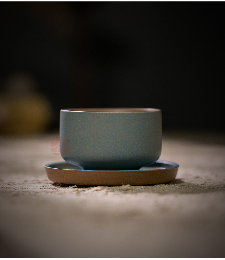 Jiangnan past kung fu tea set suit fool ceramic coarse pottery teapot household contracted a whole set of new Chinese style