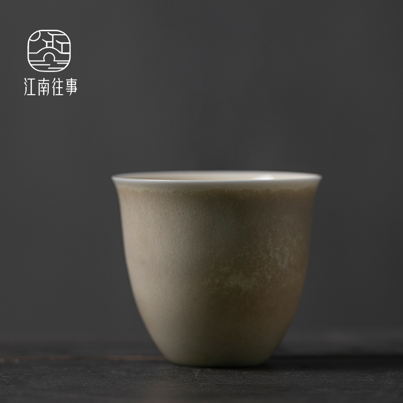 Jiangnan hand past kung fu small sample tea cup tea cups of household ceramics firewood single tea tea set single CPU