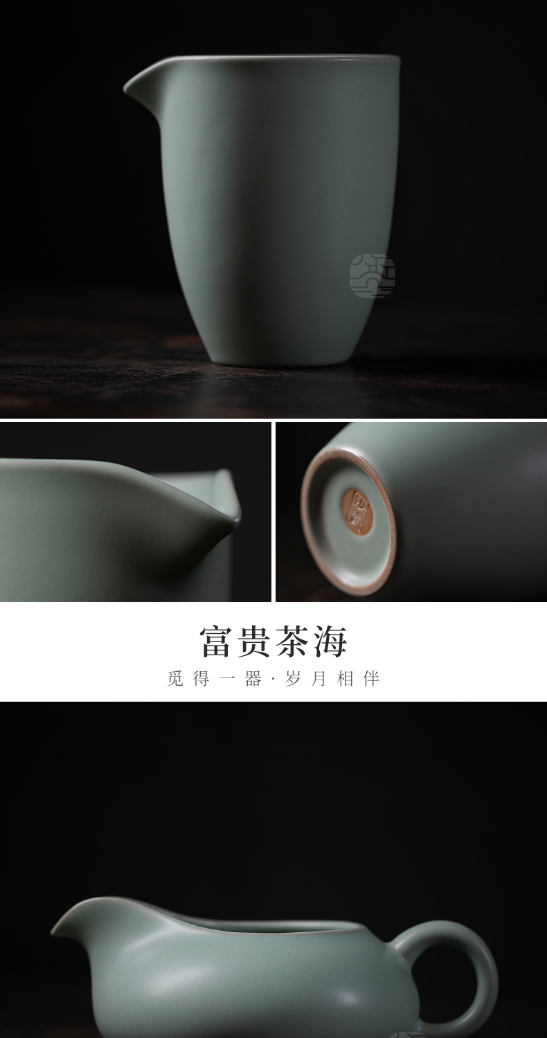 Jiangnan past your up kung fu tea set suit Japanese household contracted the teapot tea cups tureen ceramic package