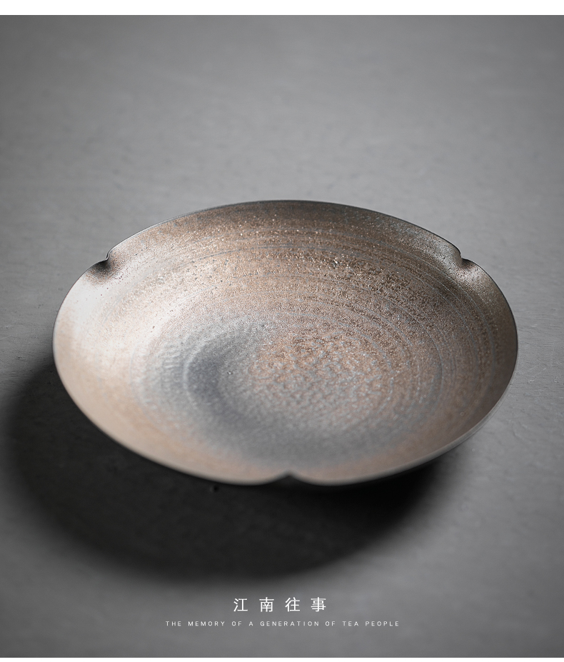 Jiangnan past kung fu tea set dry plate bearing ceramic pot home manually rust glaze dry mercifully tea adopt Japanese
