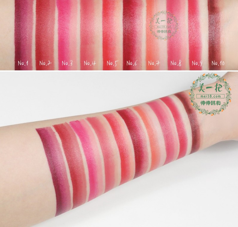 Điểm mới Lange mờ nhung son môi hai màu son môi gradient ba chiều Hàn Quốc trang điểm đích thực - Son môi son black rouge a06