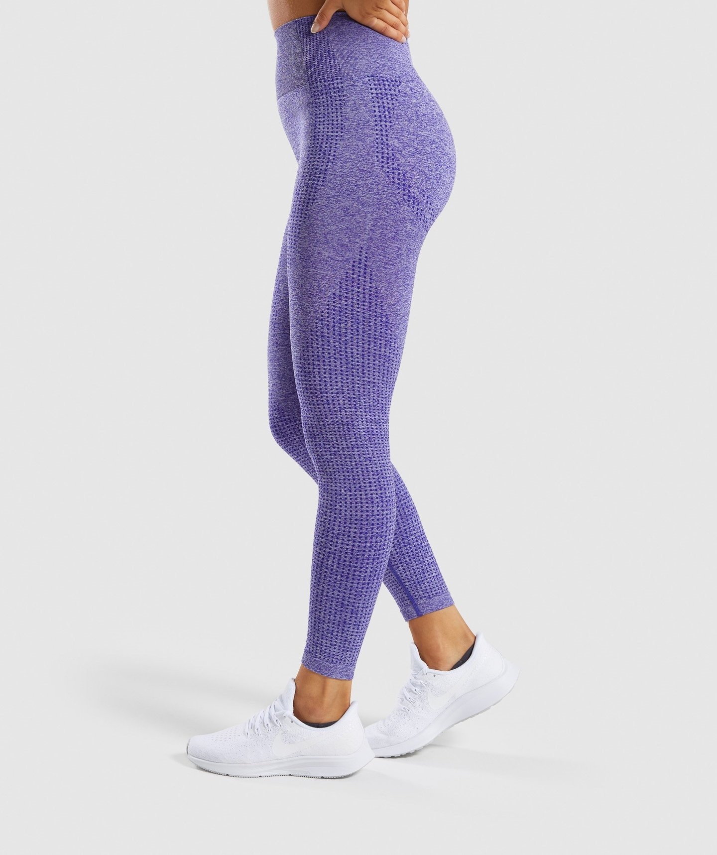 Pantalones de yoga de cintura alta jacquard NSXER79796