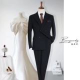 Модный комплект, платье, костюм, пиджак классического кроя, облегающий крой