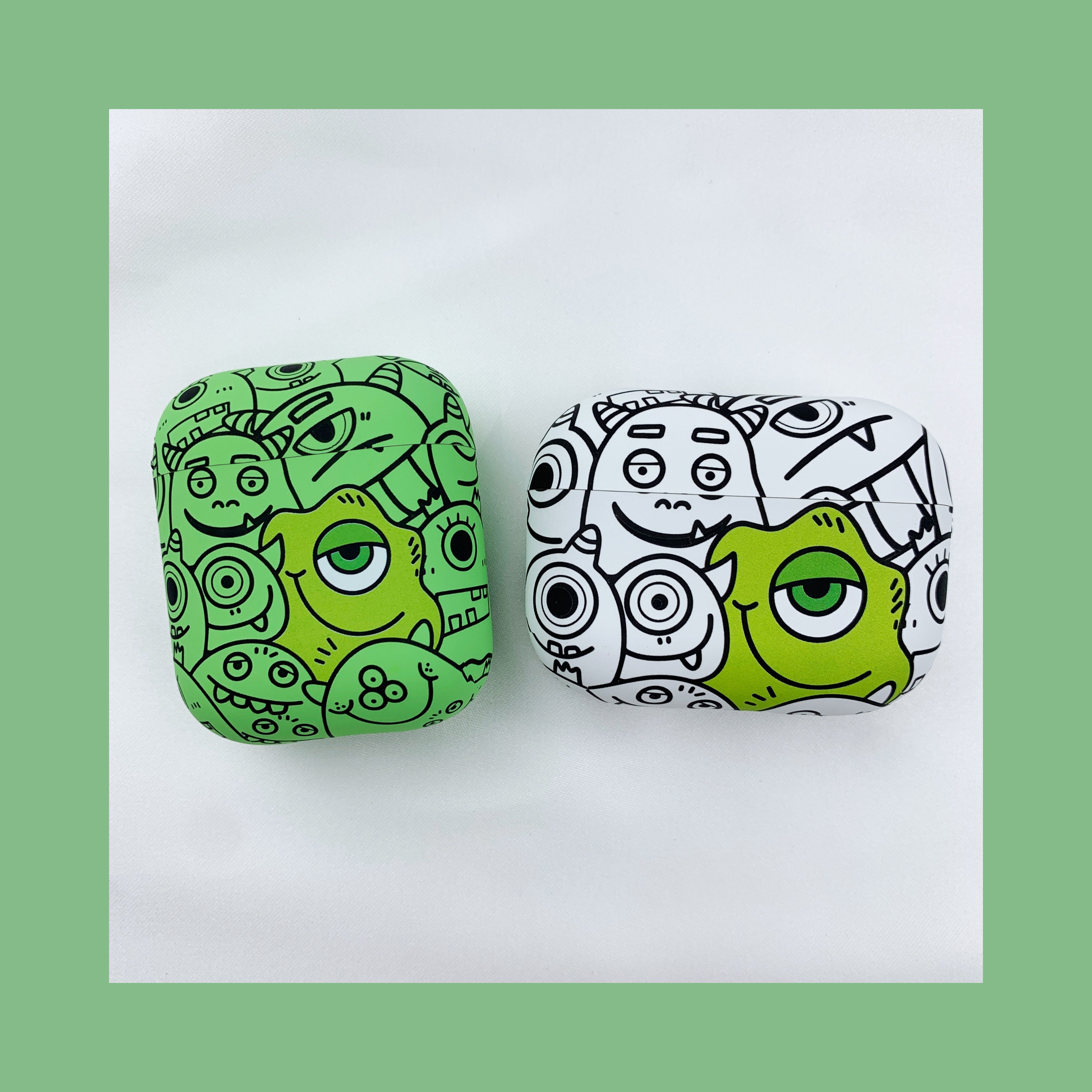 Big eyelets apply airpodspro protective shell Apple headsets airpodspro2 box Three generations Bluetooth One generation Advanced senses small crowdage cute five generation 1 softshell airpod