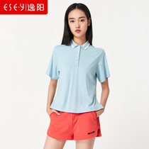 Yiyang womens summer new T-shirt womens short sleeve shirt polo shirt slim Korean version of the dress summer clothes