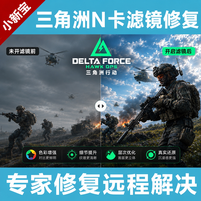 Xiaoxinbao Delta Action N Card Filter Optimizes Delta Game Graphics Quality and Repairs Nvidia Filter Issues