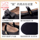 Fuluo Mi Girls Princess Shoes Small Leather Shoes 2024 Spring and Autumn New Anti-Slip Soft Sole Performance Shoes Children's Black Single Shoes