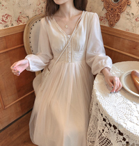 MOBAI homemade beautiful heavy industry super fairy yarn yarn dress 2020 autumn and winter new medium-long waist fairy skirt