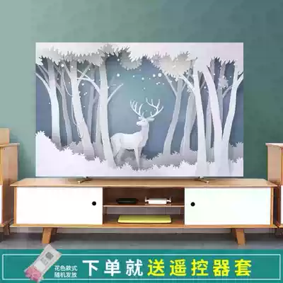 Hanging TV sleeve dust cover cloth 55 inch 32 42 50 60 65 cover curved LCD
