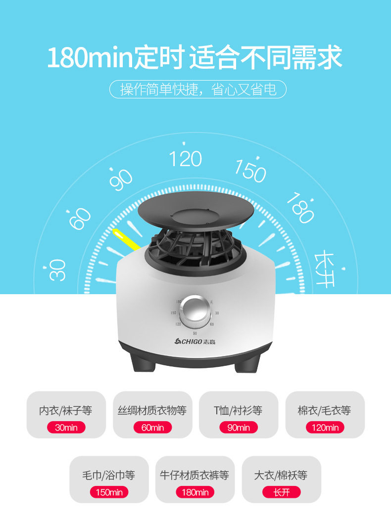 Сушилка для одежды 志高烘干机配件烘干主机头通用型大功率电机全自动家用速干烘干机 Chigo