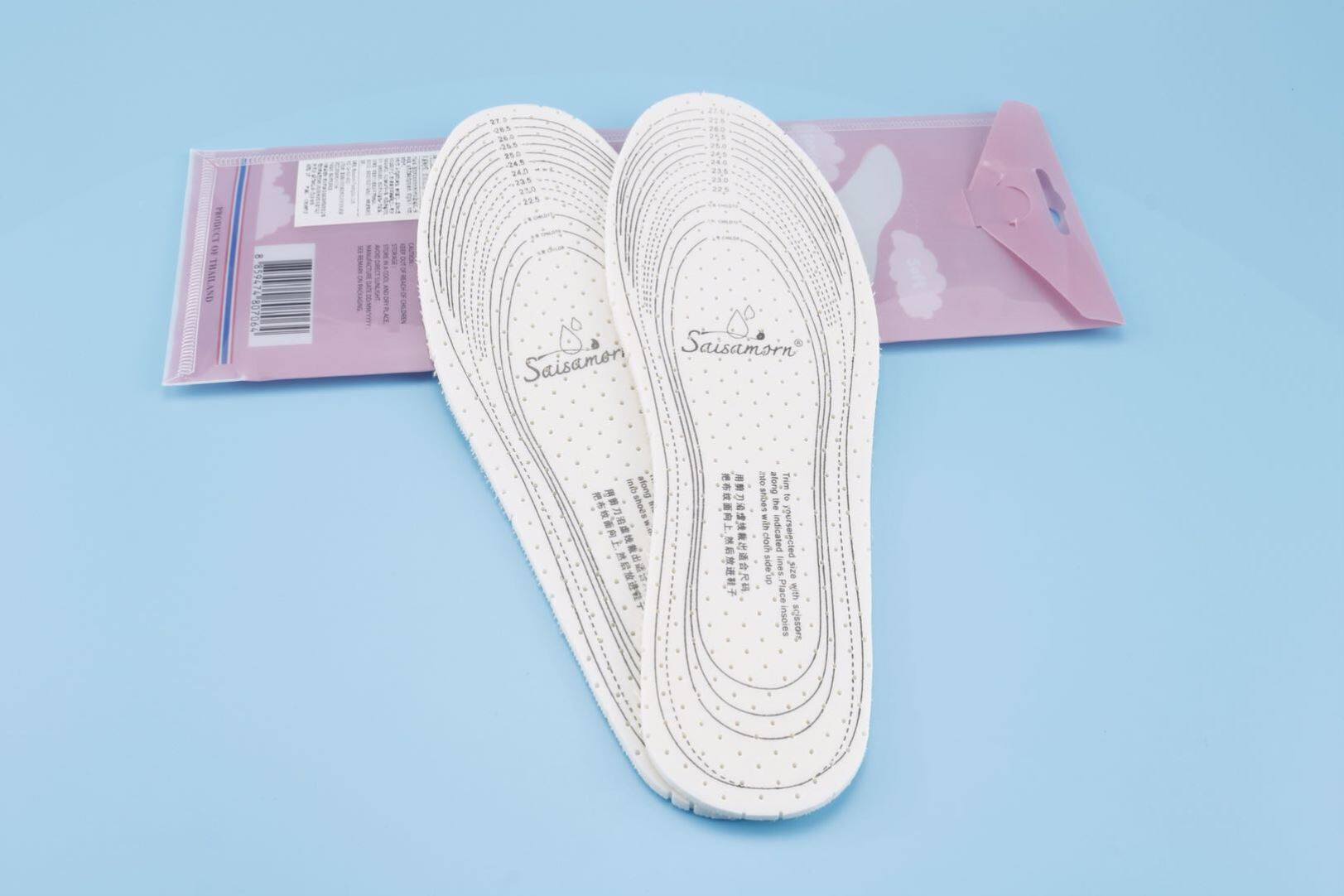 Saisha dream latex insole (buy one get two free) breathable, sweat-absorbing, deodorant, antibacterial, and mite-removing Thai latex insole