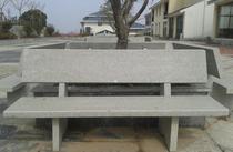 Natural Granite Sesame White Stone Stone Bench Stone Chair Round Table Round Bench Round Bench of Stone Stones Columns
