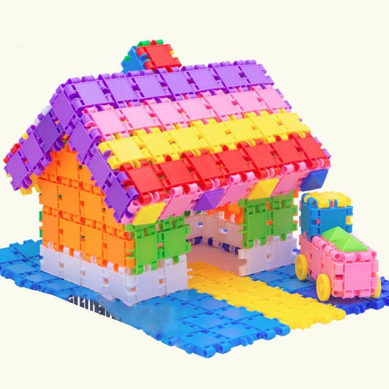 Children Building Blocks Tuk-tuk Racing Assembly Toys Puzzle Baby Boy Girls Young Children Plastic Jigsaw Puzzle development