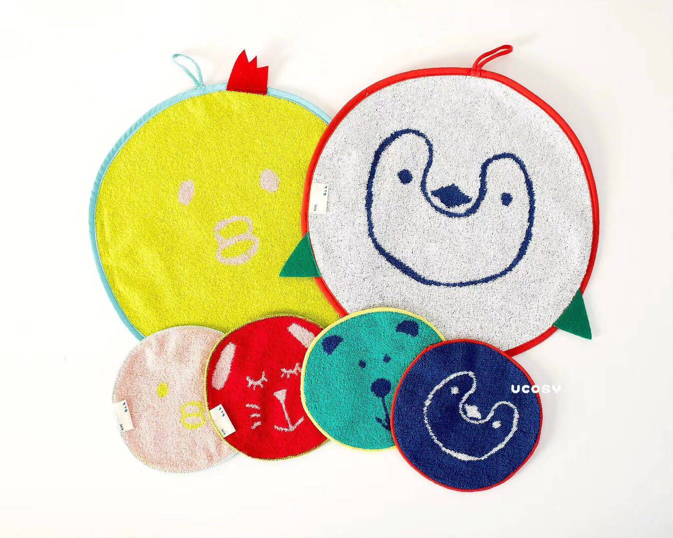 Japan BISQUE Towels Baby and Children with pure cotton wash facial towel No. 15cm large 30cm