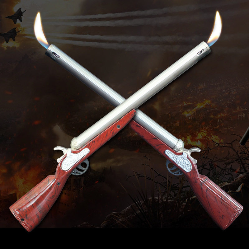 Laohan Survival Crazy Kitchen Lighter Extended Inflatable Open Fire Can't Launch Wild Survival Outdoor Lighter