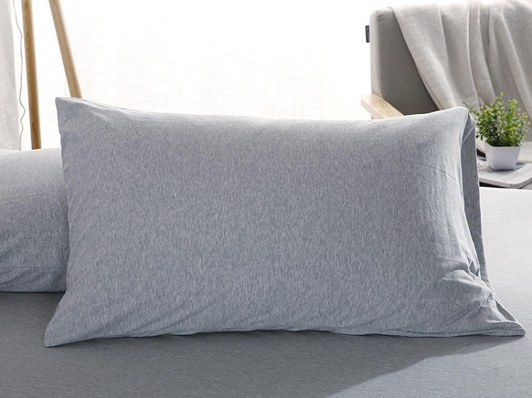 Kiểu dáng đơn giản kiểu Nhật màu đơn giản Vỏ gối cotton Scorpio Cotton đan bông kẻ sọc Gối đơn 48 * 74cm cặp - Gối trường hợp gối bầu