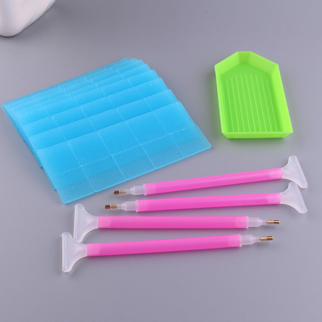 Diamond painting tool kit set point drill mud cross stitch glue mud sticky drill mud multi-use pen quick drill artifact