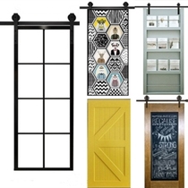 PD door suspension rail track pulley toilet kitchen door PT door push-and-pull flat open folding integrated moving door partition customisation