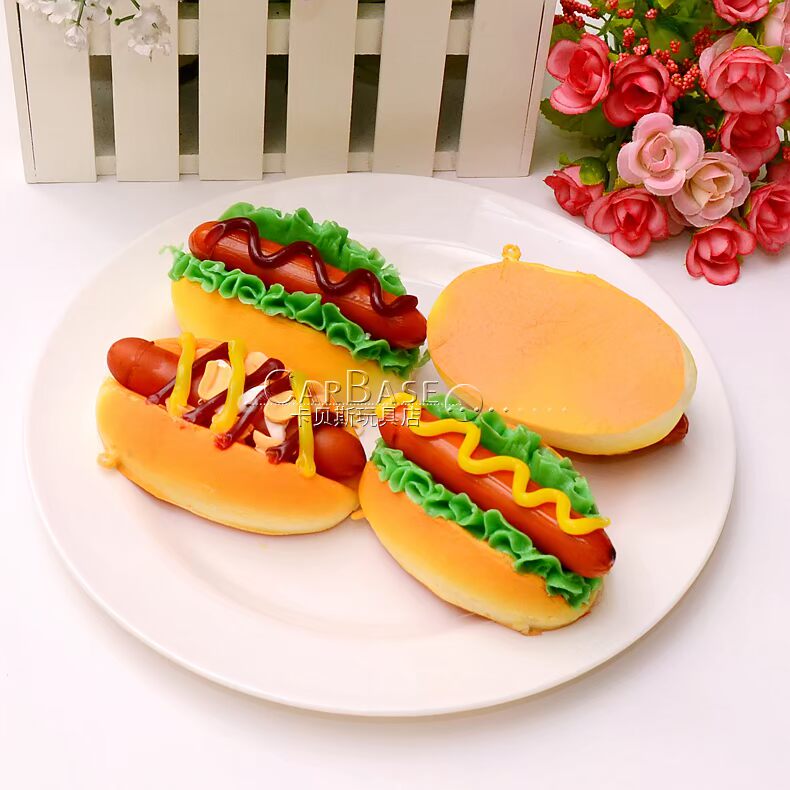 Mô phỏng thực phẩm bánh mì hot dog túi thực phẩm mô hình tủ trang trí trang trí chụp đạo cụ trẻ em chơi đồ chơi nhà - Đồ chơi gia đình bộ đồ chơi lớp học mật ngữ