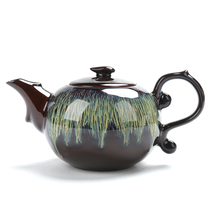 Jun kiln teapot single pot ceramic building tea set set Tianmu glaze cover Bowl Tea Cup kiln kung fu tea set kung fu tea pot