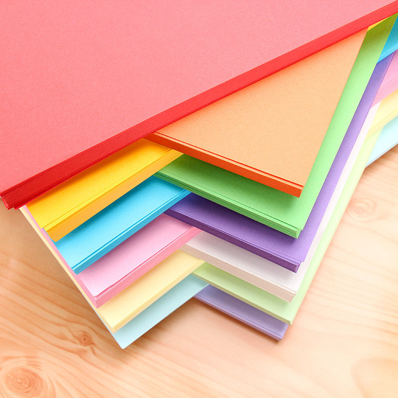 a4 cardboard handmade hard paper hand-painted painting art 80g kindergarten children's origami color creative art cardboard - Taobao