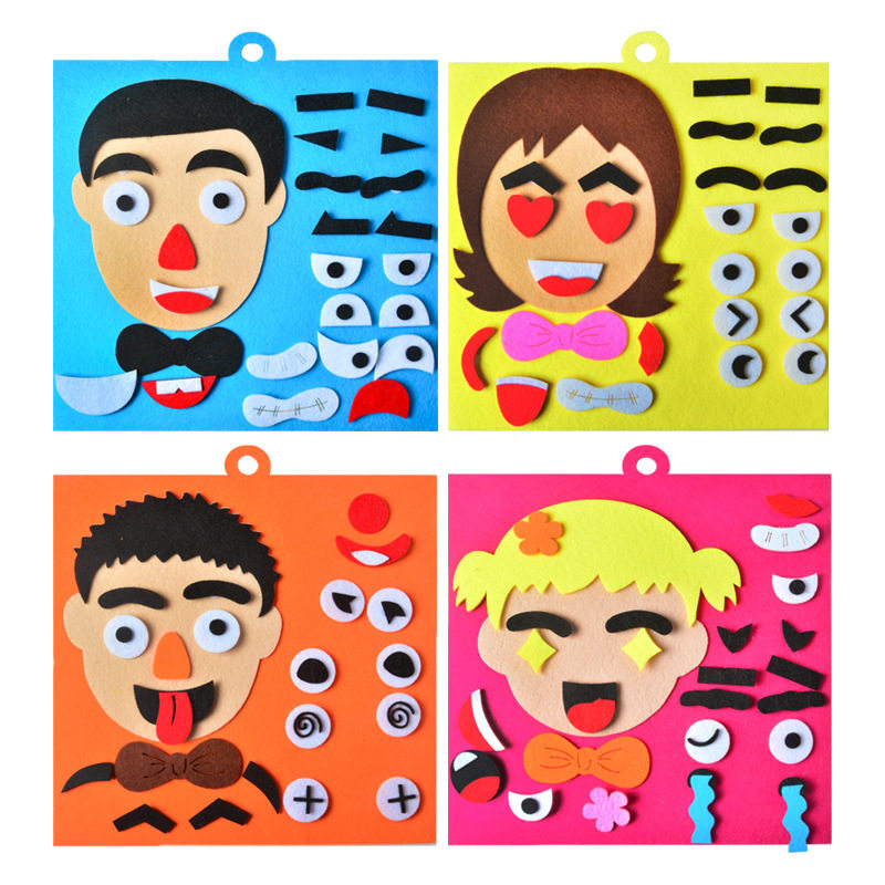 Kindergarten Area Active Area Corner Material Placement Five Guan Exchange Expression Cognition Puzzle Toys Unwoven Fabric Play Teaching Aids