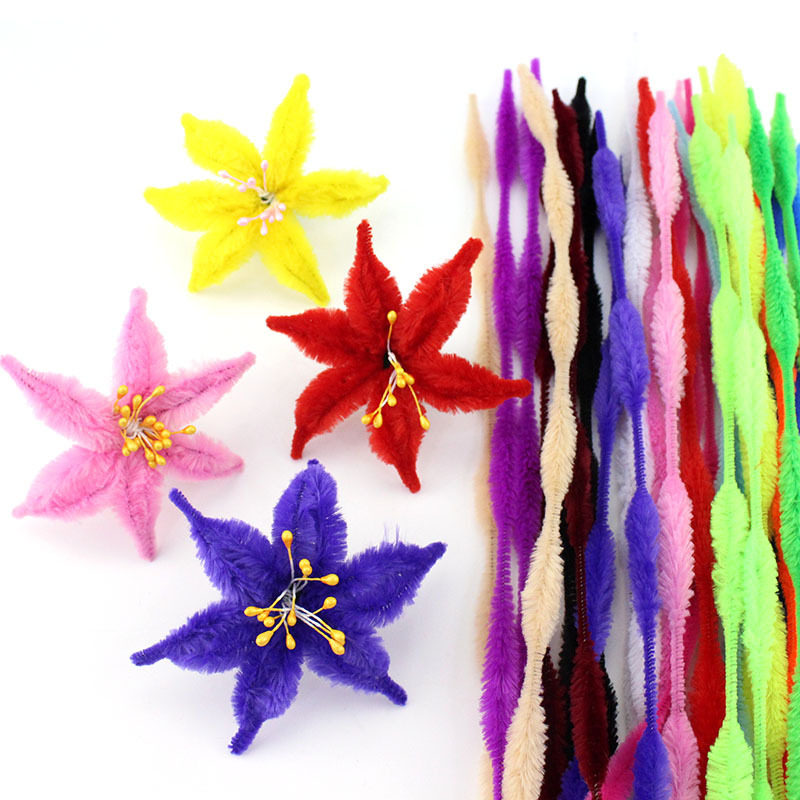 Color torque rod waves twisted and twisted barbed wire children DIY manually crafted Yanju Radical Flower