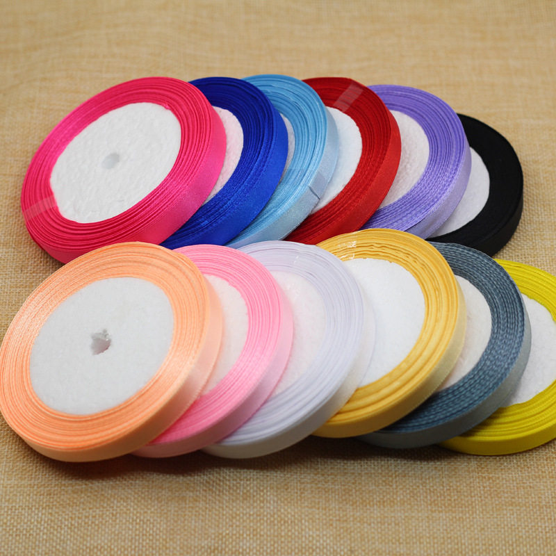 Colored silk with diy handmade bag hair accessories woven butterfly knot satin with gift wrapping decoration with satin ribbon