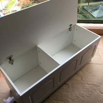 Multi-layer solid wood clamshell floor cabinet Low cabinet Balcony storage cabinet Bedroom cabinet Bay window cabinet Upper door