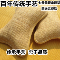 Summer pure handmade natural rattan mat pillow ice silk mat single adult student pillow core with set real rattan pillowcase