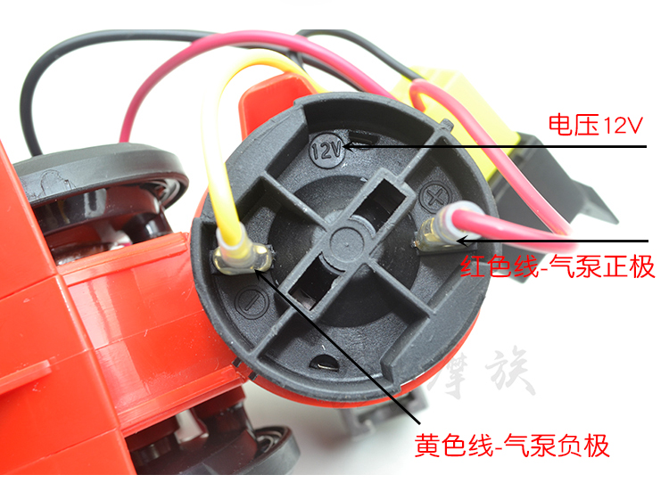 Xe máy sừng không khí 12 V tích hợp điện air pump hơi nước sừng siêu âm thanh ốc cao và thấp âm thanh đôi tiếng còi phụ kiện 	loa lắp xe máy	